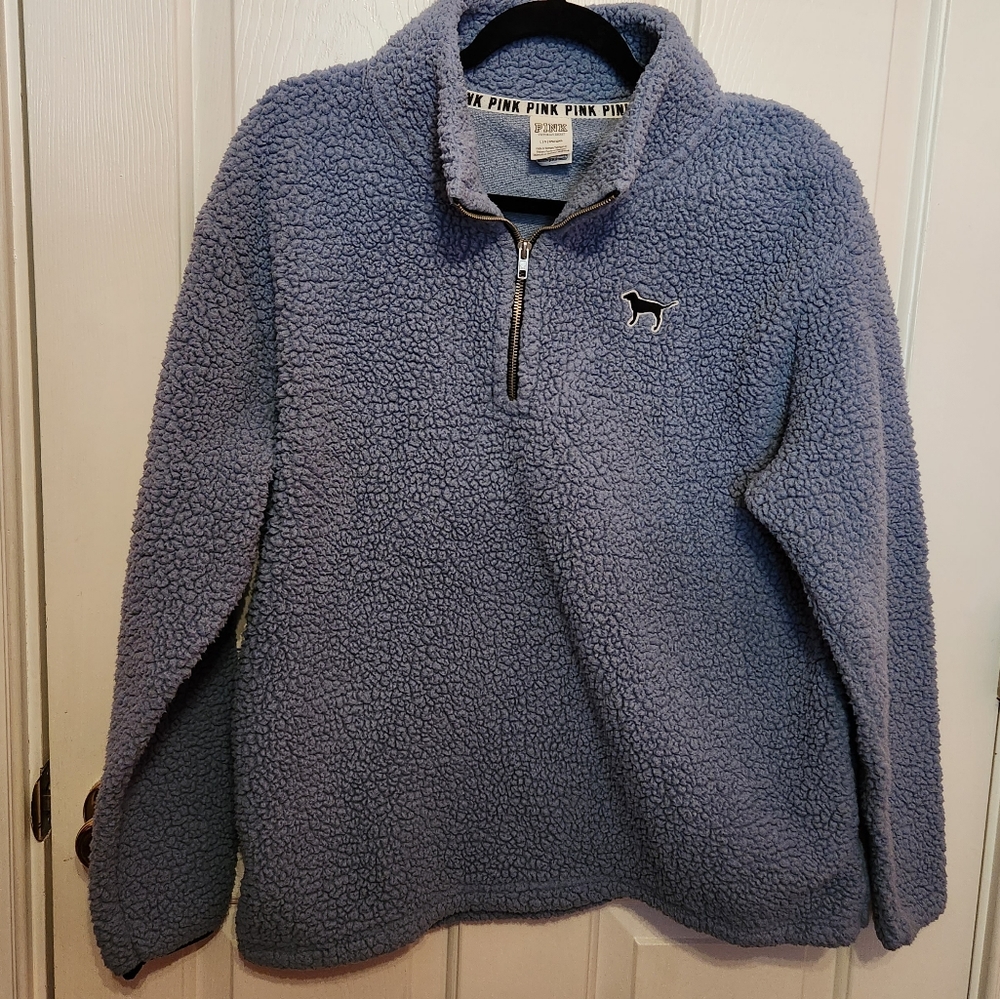 PINK sherpa pullover